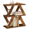 ZIIWIND 3 Tier Side Table with Side Guard Rails &