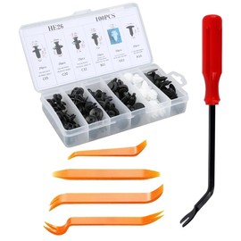 Bangbobi Car Mounting Clips – 105 Pieces Including Expansion Rivets Plastic & Car Tool Set for Most Car – Plastic Screws & Car Clips for Most Car by