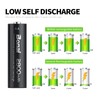 BONAI AA Rechargeable Batteries 2800mAh 1.2V Ni-MH Low Self Discharge-8