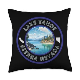 Lake Tahoe Sierra Nevada Throw Pillow