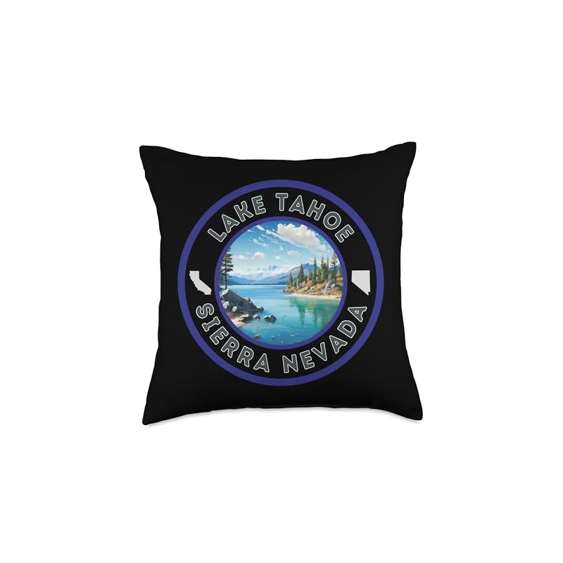 Lake Tahoe Sierra Nevada Throw Pillow