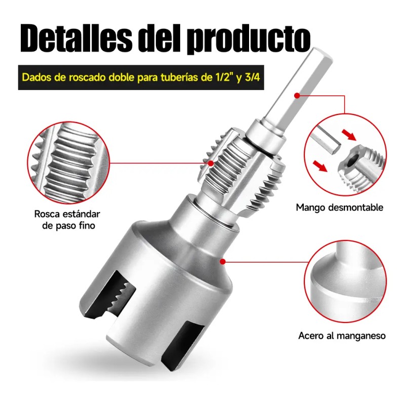 Herramienta Ppr 1/2 &3/4 - Roscado Interior/exterior Broca