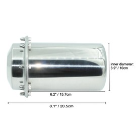 SoClaay Stainless Steel Time Capsule Anti-Corrosion Waterproof Storage Container for Keepsakes Letters Cards Photos and All Important Memories Storage and Commemorate (8.1 INCH)