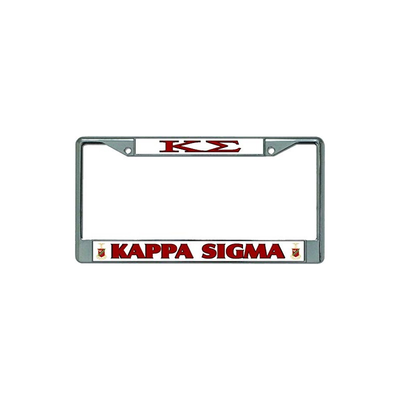 Kappa Sigma Chrome License Plate Frame