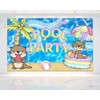5x3 FT Otter Pool Party Backdrop - Charming Aquatic Celebration