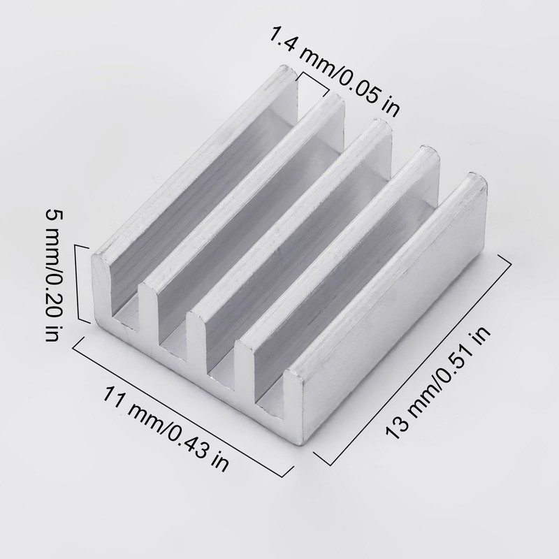 50pcs Heatsink Small Mini Heat Sink Aluminum Cooler for Cooling