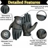 Pack of 3 Synthetic Microfiber Men's Golf Gloves – Adjustable