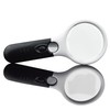 Magnifier 3 LED Light, Marrywindix 3X 45X Handheld Magnifier Reading