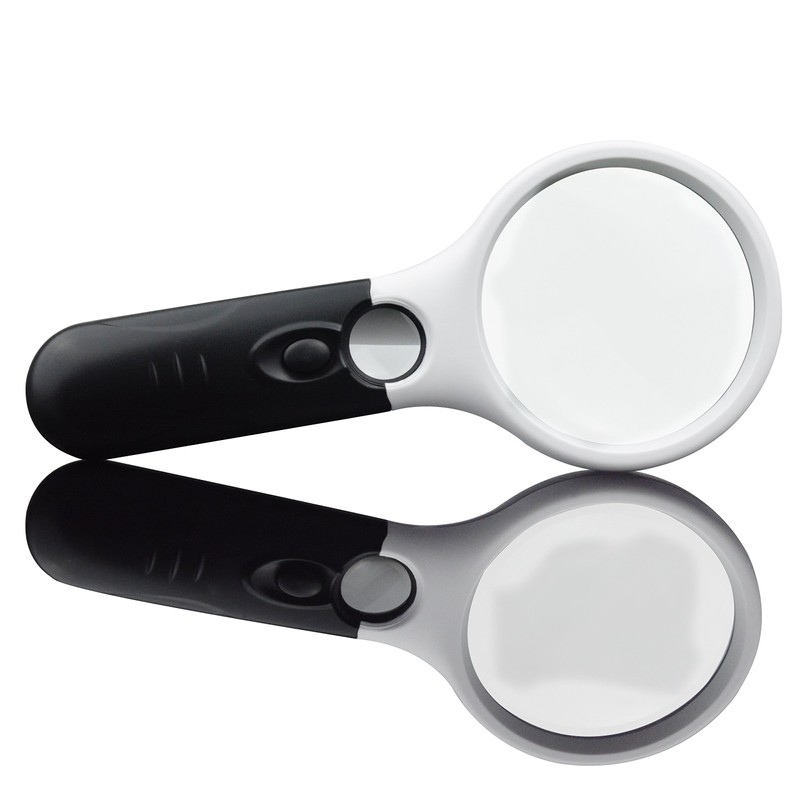 Magnifier 3 LED Light, Marrywindix 3X 45X Handheld Magnifier Reading