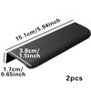 LAMXD 2 PCS Black Cupboard Handles 150mm Furniture Cabinet Handle