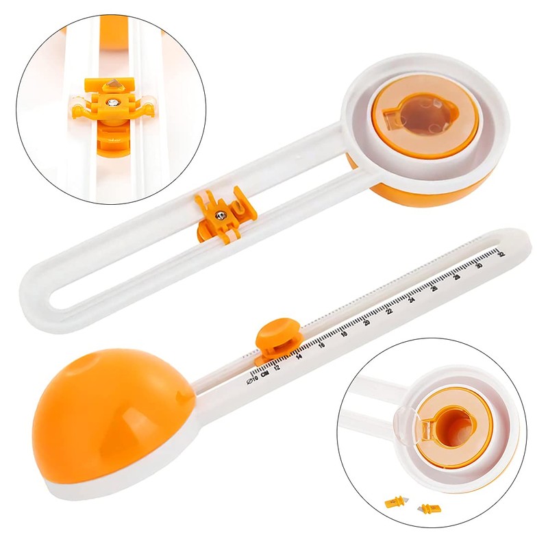 Circle Paper Cutter Rotary Circular Cutter for Cardstocks Craft Cutting