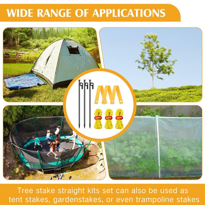 Sintuff 36 Pcs Heavy Duty Tree Stake Kits Stake and