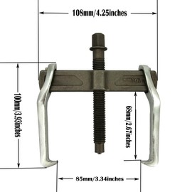 MANNIFEN 2 Jaw Puller, 2 Claw Gears Puller for Removal of Pulley Flywheel Bearing,Small Gear Puller (4inches)