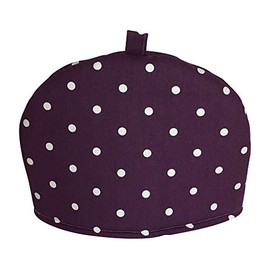 CUSHIONS2U Clarke & Clarke Dotty Spot Purple Off-white Print Large Tea Cosy