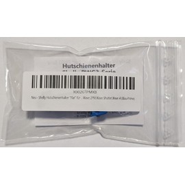 DIN Rail Holder "Flat" for 18 Shellys: 1 Gen3,1PM Gen3,2PM Gen3,i4 Gen3,Plus 1,Plus 1PM,Plus 2PM,Plus i4,Plus 0-10V Dimmer,Wave 1,Wave 1PM,Wave 2PM,Wave Shutter,Wave i4 (Red-Prime)