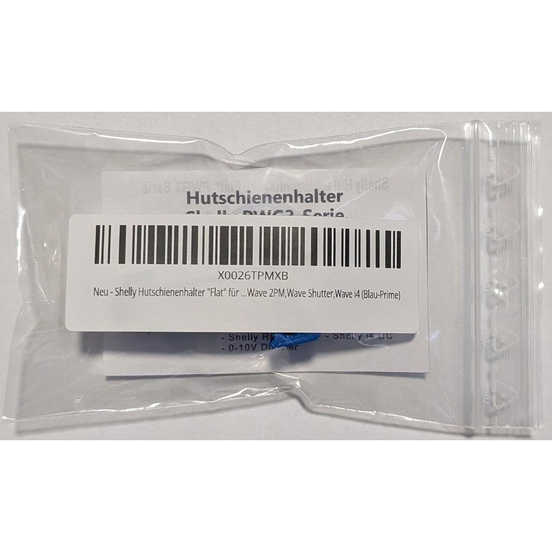 DIN Rail Holder "Flat" for 18 Shellys: 1 Gen3,1PM Gen3,2PM