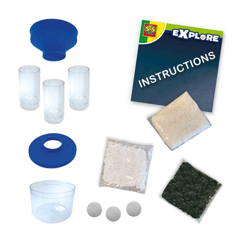SES Creative 25206 Explorer Water Filter, Experiment Kit for Children,