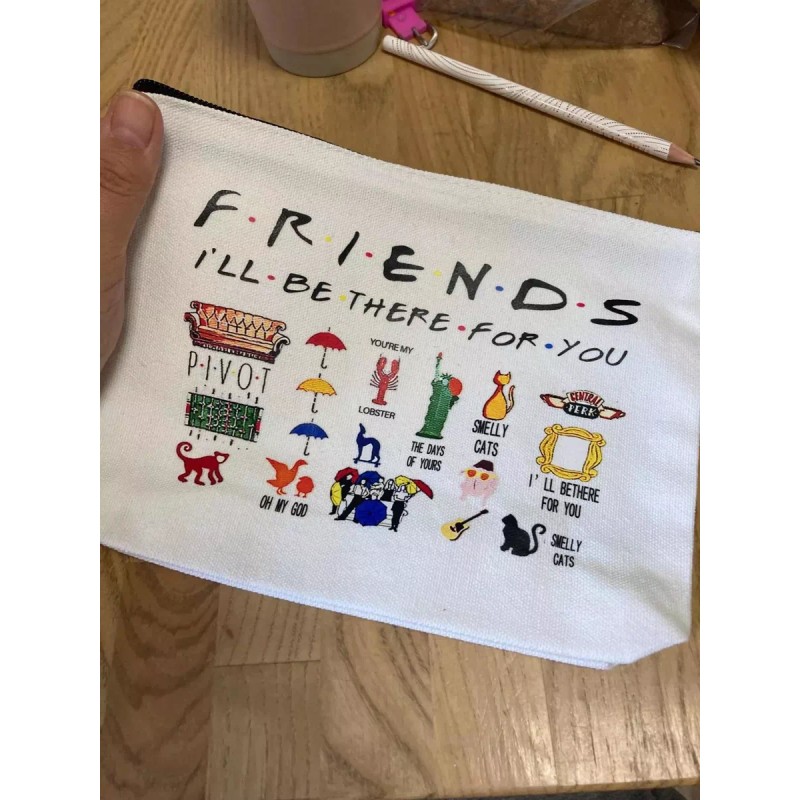 Estuchelandia Cosmetiquera De Serie Friends Tv Bolsa Cosméticos Neceser