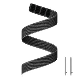 ISABAKE Nylon Watch Strap for Vivoactive 5/Vivoactive 3/Forerunner 245/Forerunner 645,20mm Hook and Loop Band for Venu/Venu Sq