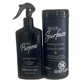 Rejoice All Purpose Cleaner & Multi Surface Wipe Peppermint Sage Plant Derived