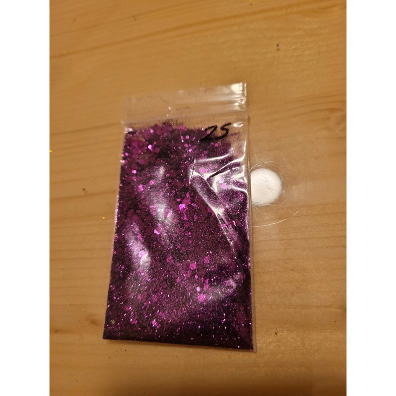 Metallic and Holographic Purple Glitter Mix - Craft - Nail