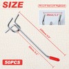 LEONTOOL 50 Pack Pegboard Accessories Organizer Kit 4 Inch Pegboard