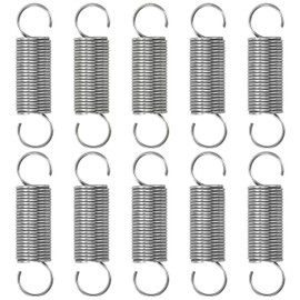 GUNGY Tension Springs with Hooks Stainless Steel Tension Spring 30 mm Outer Diameter 8 mm Wire Diameter 0.7 mm Maximum Tensile Force 0.87 kg 0.7 x 8 x 30 mm Pack of 10
