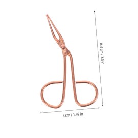 Gatuida 2Pcs Scissor Tweezer Kit Stainless Steel Eyebrow Tweezers with Tip for Precise Hair Removal Travel Friendly Beauty Tools Silver and Rose Gold