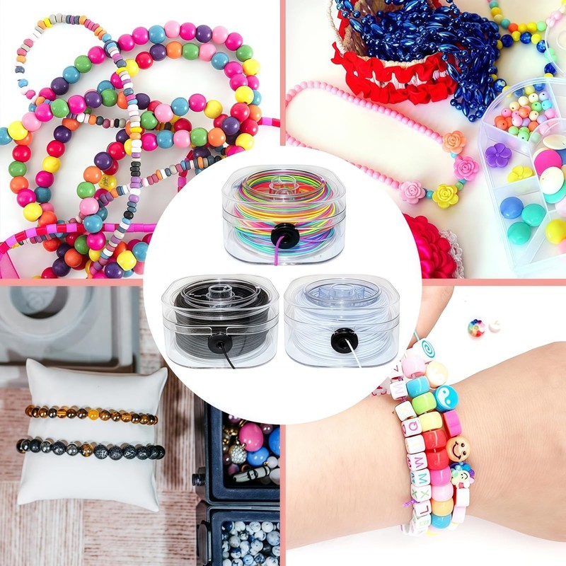 Looconi Rainbow Stretchy String with Organizing Case, 1 mm 28