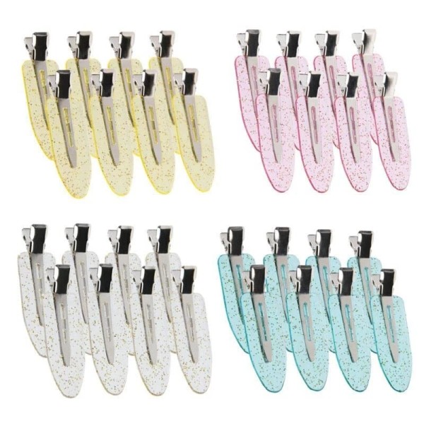 32 Pcs No Bend Hair Clips, No Crease Hair Clips