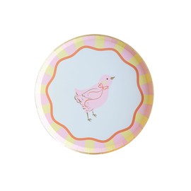 Bonjour Fête Sweet Chick Easter Small Paper Party Plates | Gold Foil | Sturdy Disposable Plates for Easter Gatherings & Holidays | Party Supplies Decorations | Premium 8" Plates, Pack of 8