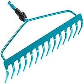 GARDENA Rake 14 Claws D-Shaped Combination System 14 Claws 14 Inches (36 cm) Width 3168-20
