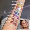9pz Body Glitter Maquillaje Cabello Cuerpo Brillos Colores