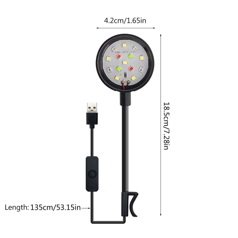 URTERYSER Lamps, Small Aquarium Fish Tank Led Light with USB