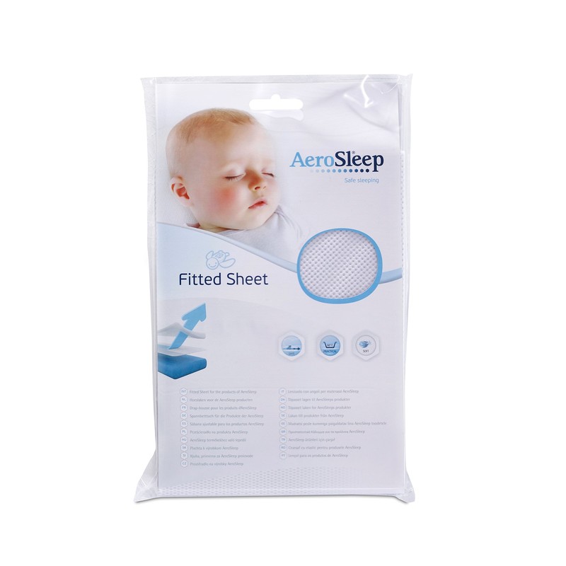 AeroSleep Sleep Safe Fitted Sheet, White