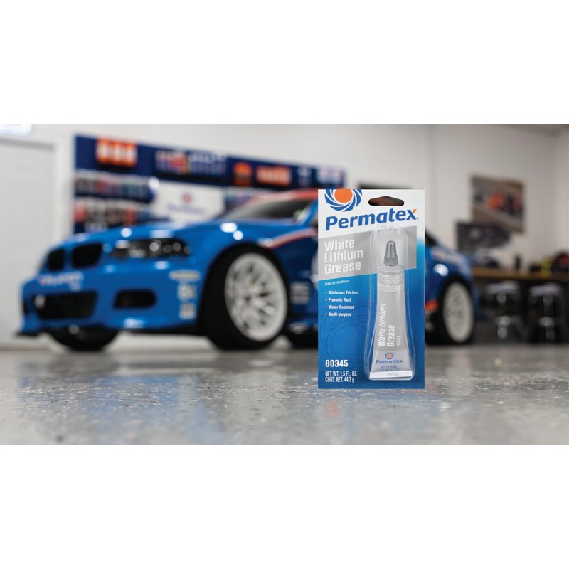 Permatex 80345 White Lithium Grease, 1.5 oz.
