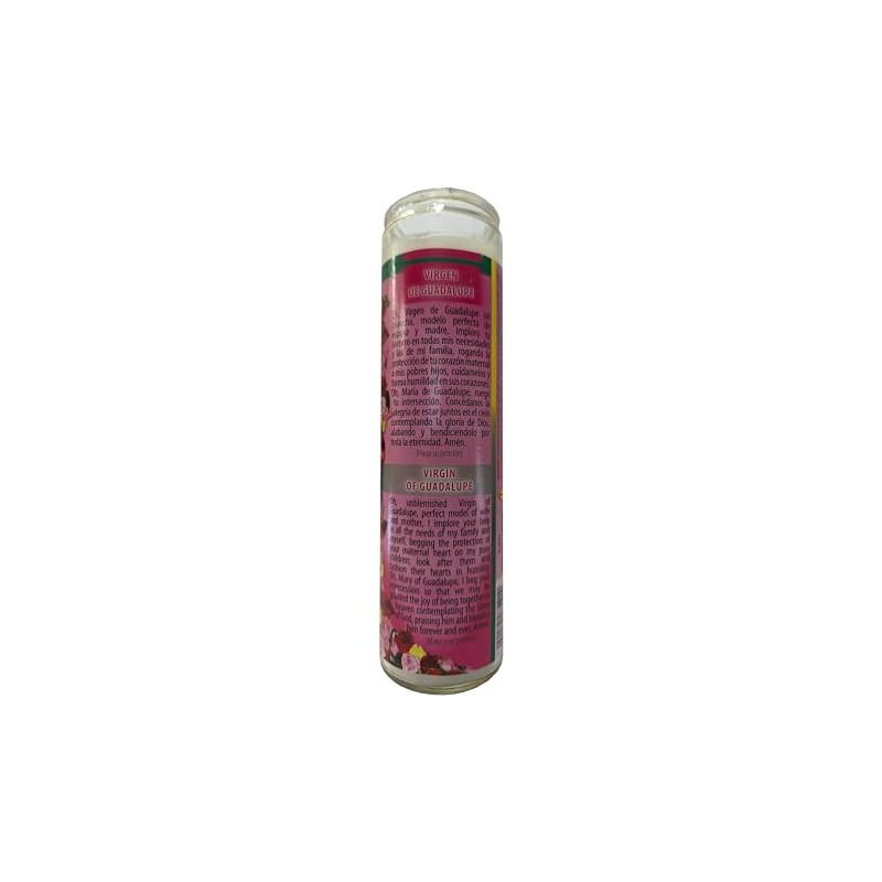 Virgin of Guadalupe (Virgen de Guadalupe) White Devotional Candle