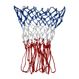 STREETSKILLER Braided Basketball Net Made of Weather-Resistant Nylon, Suitable for Standard Baskets with 45 cm Diameter (Classic) (Multi-Colour)