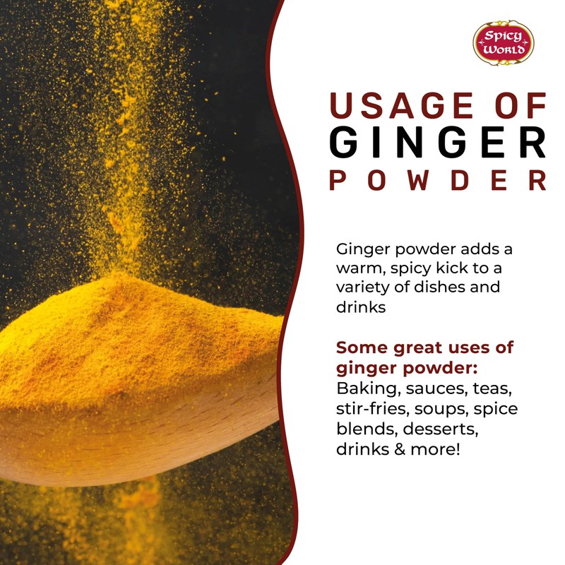 Spicy World Ginger Powder 5 LB Jar – Gluten Free,