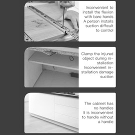 Drawer Front Mounting Brackets 2 Pieces Professional Easy Adjustment Drawer Front Mounting Bracket Cabinet Hardware Device for Woodworking