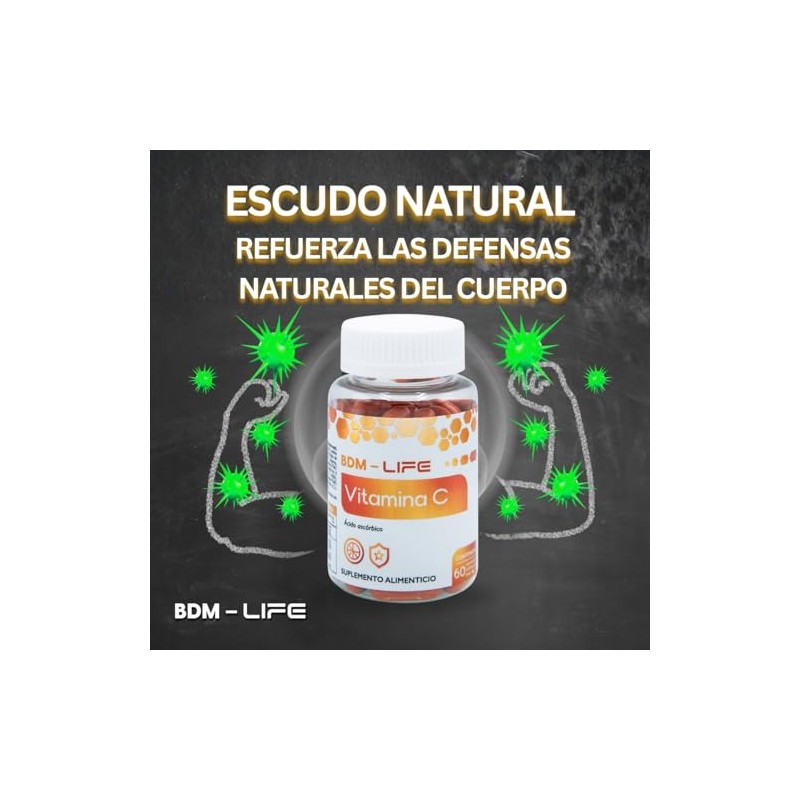 BDM LAB Vitamina C Suplemento Alimenticio 3x2 60 cápsulas c/u