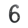 UAP House Numbers - 4 Inch Black Iron Door Numbers