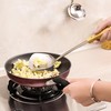 FJNATINH Cooking Utensils Set with Wood Handle, 9 Pieces Wok