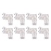 8Pcs 2 Pin 5mm COB LED Strip Light Connectors L