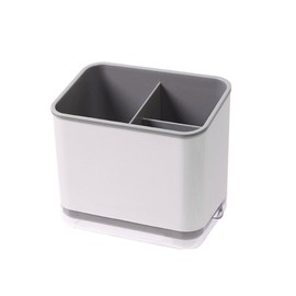 JAMAKALA Cutlery Drainer for Sink, Kitchen Utensil Holder, Chopsticks Storage Basket,Spoon Holder,Chopstick Holder,Fork Holder,Compartment Organiser (Grey)