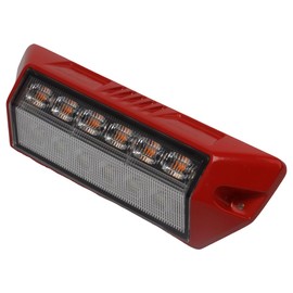 AGP.1978 SAE Class 1 ECE LED Scene Light (Reverse) + Warning Light 1200 lumen Porch Utility Light 12V RV Exterior Lights Replacement Light For RVs Trailers Campers (Red Housing)