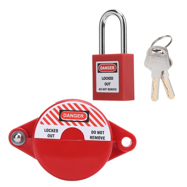 Valve Locking Safety Padlock Kit Includes 1 x Valve Lock,