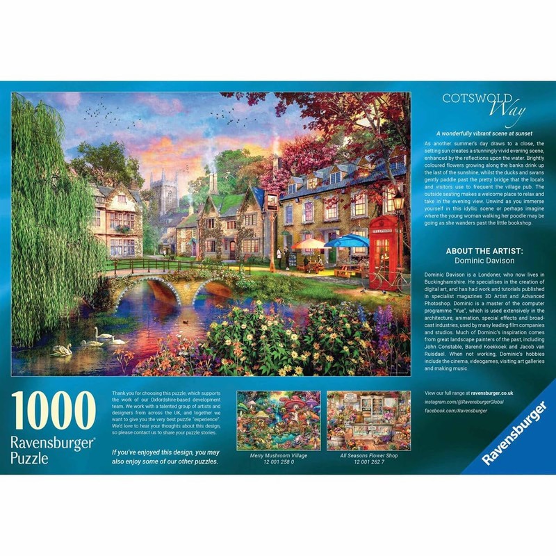 Ravensburger Cotswold Way 1000 Piece Jigsaw Puzzles for Adults and