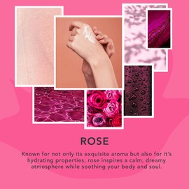 Sunday Rain Reviving and Hydrating Luxury Rose Oil Bubble Bath for Body, Vitamin A and Antioxidant Infused for Renewing and Evening Skin Tone, Fresh Rose Petals Scent, 450ml