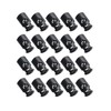 50 Pcs Plastic Drawstring Toggle Spring Stop Single Hole String